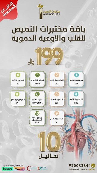 الباقات المتخصصة للقلب و الاوعية الدموية